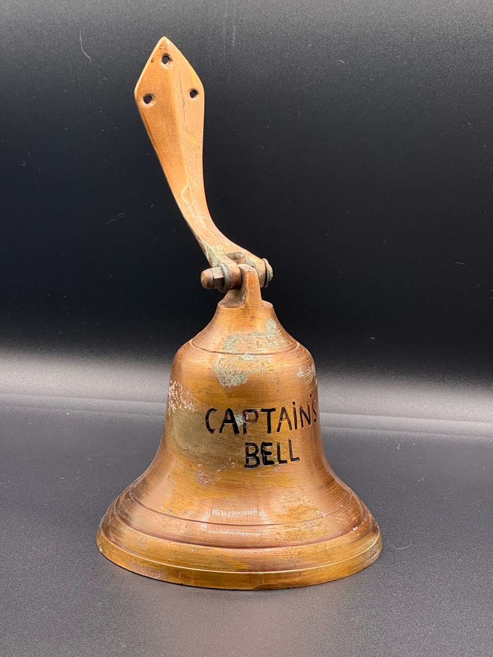 RARE FIND!! VINTAGE Captain's Bell Brass Wall-Mounted Bell